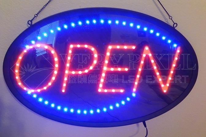 LED Open Sign, Semi-outdoor LED Sign 