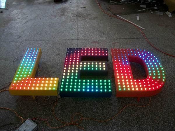 RGB LED Pixel Sign,LED Advertisement Sign